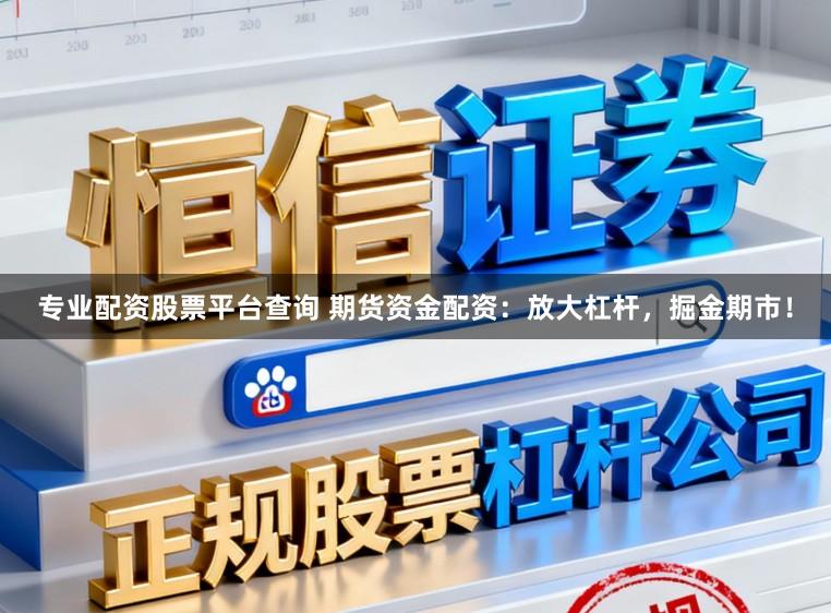 专业配资股票平台查询 期货资金配资：放大杠杆，掘金期市！